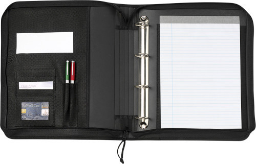 A4 Conference folder | Polyester | Incl. multiple pockets and pen loops | black A4 Conference folder | Polyester | Incl. multiple pockets and pen loops | black