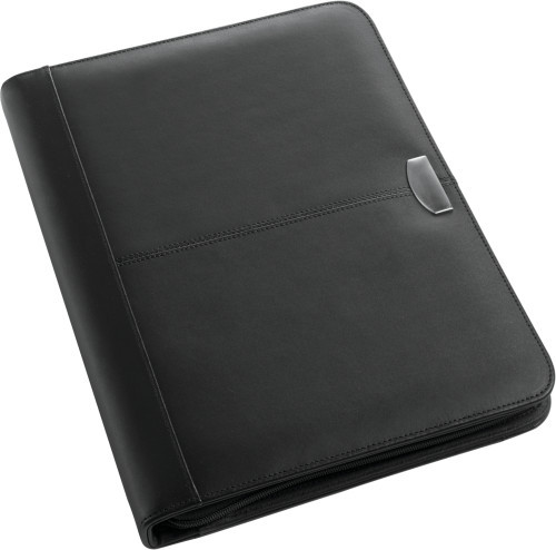 A4 Conference folder | Bonded leather | Incl. elasticated pen loop | black A4 Conference folder | Bonded leather | Incl. elasticated pen loop | black