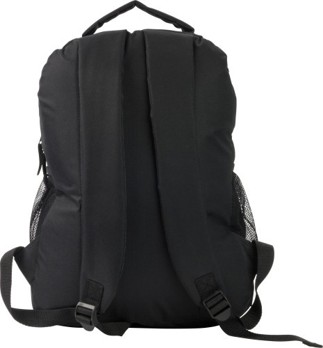 Backpack | Polyester | Zippered front pocket | black