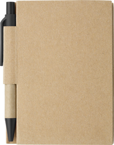 Notebook | Cardboard | 11,1x8,8cm | 80 lined pages | Pen included | light green