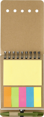 Drahtgebundenes Notizbuch | 60 linierte Blätter | 150 Post-its | Hellgrün Drahtgebundenes Notizbuch | 60 linierte Blätter | 150 Post-its | Hellgrün