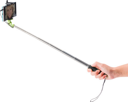 ABS telescopic selfie stick | Silicon | 61 cm | lime