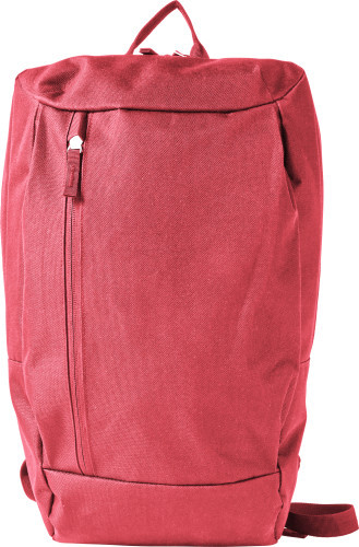 Business backpack | Polyester | Front compartment | red
