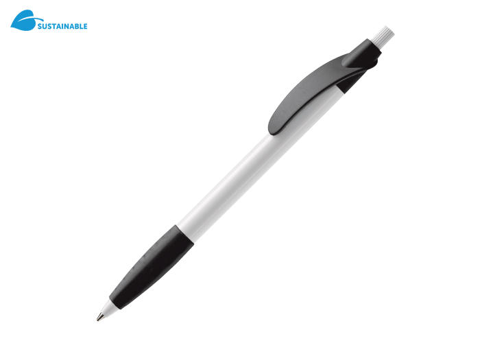 Biros | Plastic | Blauwe inkt | Wit ; Zwart