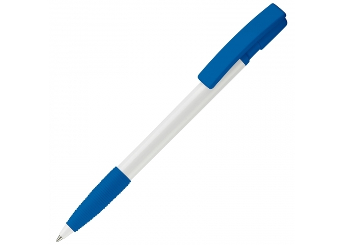 25 st. Bedrukte Balpen Nash hardcolour wit / zwart bedrukken