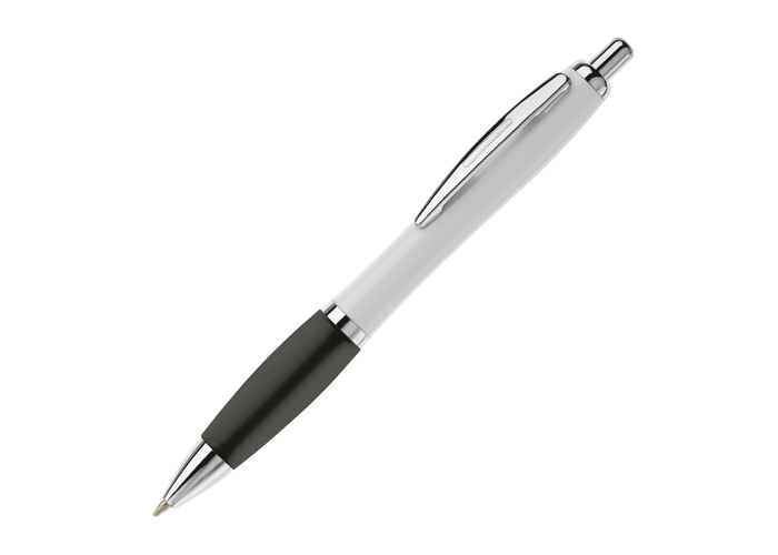 Stylo à bille | Plastique ABS et métal | Grip coloré | Blanc ; Noir Stylo à bille | Plastique ABS et métal | Grip coloré | Blanc ; Noir