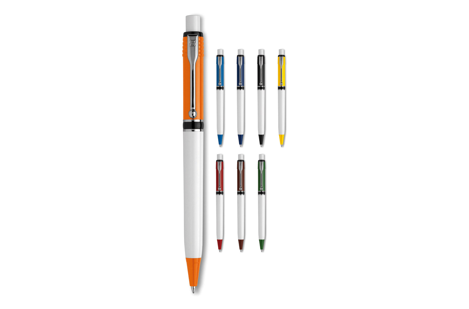 Balpen | ABS & Metal | Hardcolour | Zwart ; Wit Balpen | ABS & Metal | Hardcolour | Zwart ; Wit