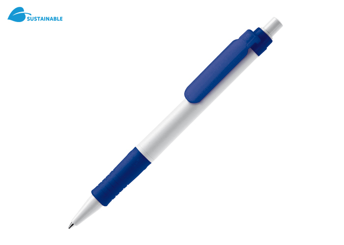 Biros | Vegetal Hardcolour | Blaue Tinte | Weiss ; Dunkelblau