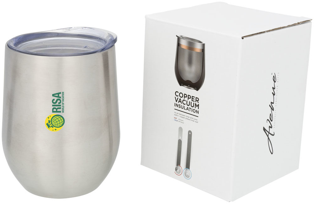 Thermo cup | Copper & Stainless Steel | 350ml | 6h hot - 24h cold | silver Thermo cup | Copper & Stainless Steel | 350ml | 6h hot - 24h cold | silver