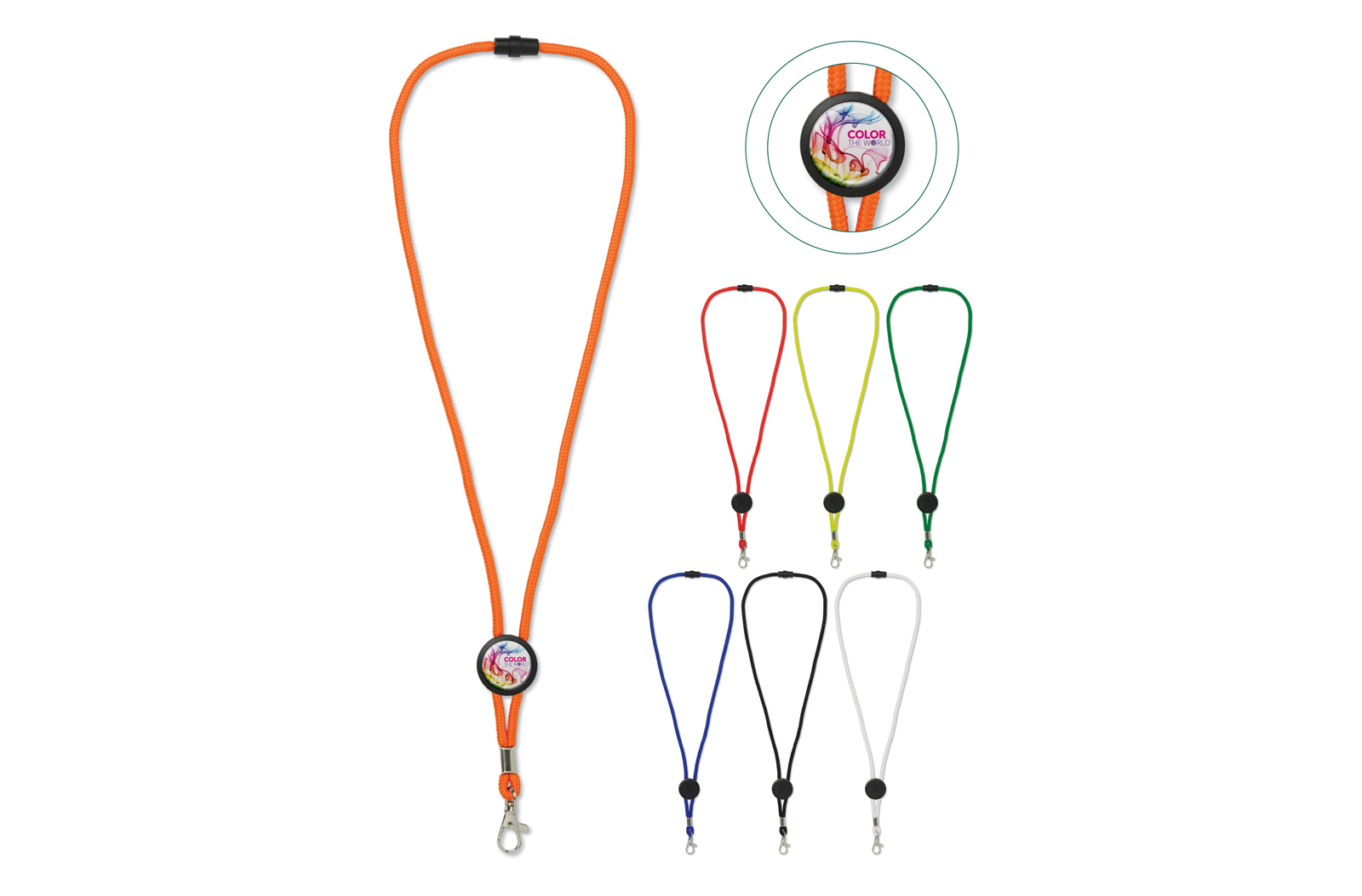 Lanyard | Polyester | Plastic safety connection | Black Lanyard | Polyester | Plastic safety connection | Black