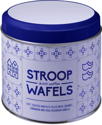 Stroopwafels | Metalen blik | 8 stuks | multicolor
