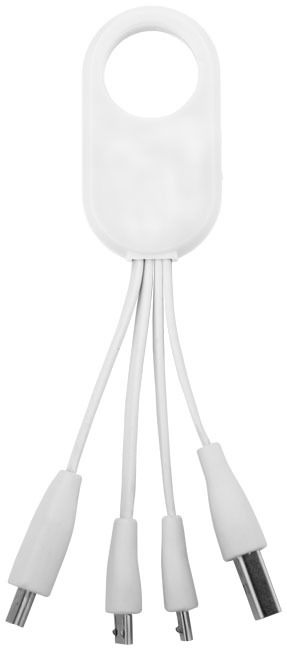Câble de charge Troup | Plastique ABS | 4-en-1 | blanc Câble de charge Troup | Plastique ABS | 4-en-1 | blanc