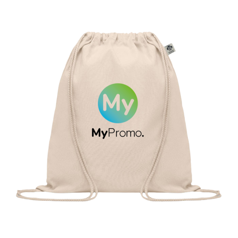 Turnbeutel mit Kordelzug | Bio-Baumwolle 140 g/m² | 37x41 cm | Max. 2,5 kg | Nachhaltig