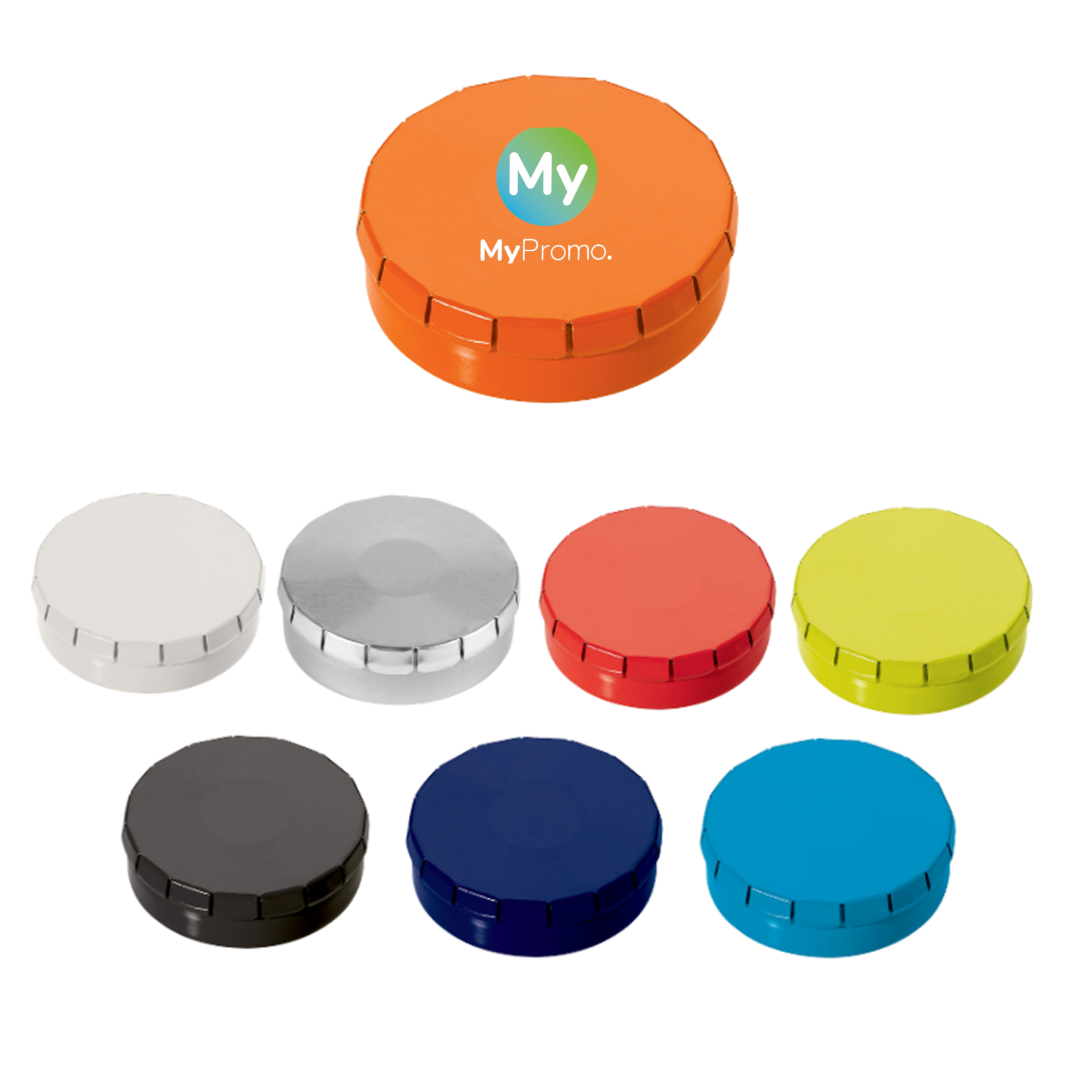 Mini-Click-Dose Pfefferminz | Metall | ⌀ 45mm | 3g | Hergestellt in den Niederlanden