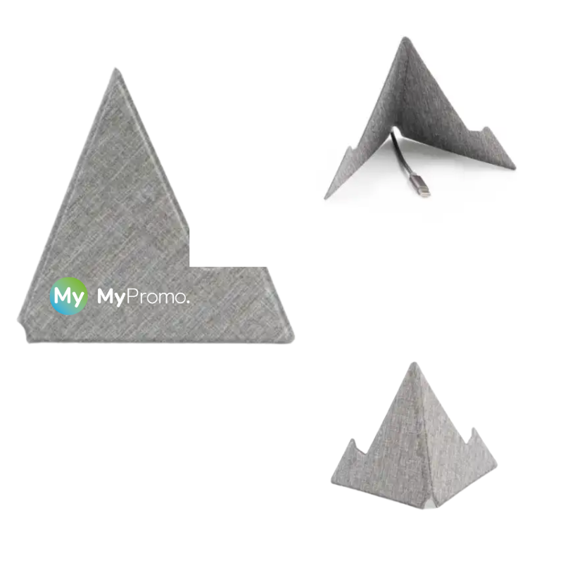 BrandCharger telefoon- en tabletstandaard | rPET en karton | 11,5x11,5x0 cm | Makkelijk mee te nemen