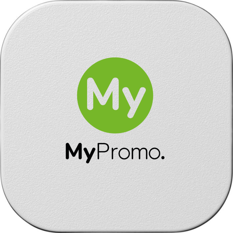 Quadratischer Untersetzer | Recyceltes Reifenmaterial, Papier und Kunststoff | 9,5x9,5cm | Nachhaltig