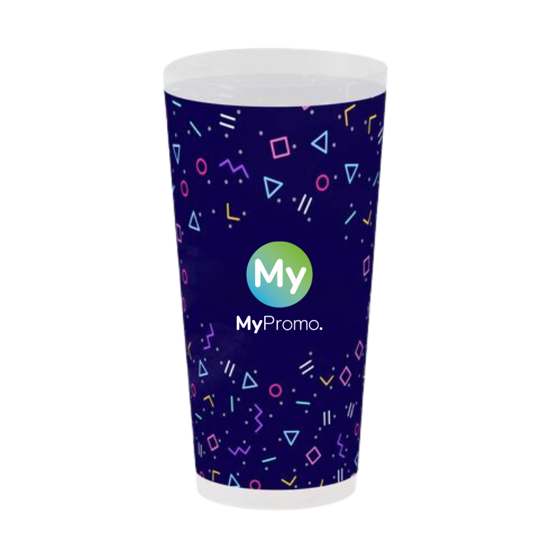 Herbruikbare beker | PP | 500ml | Gemaakt in Europa | Full colour all-over print