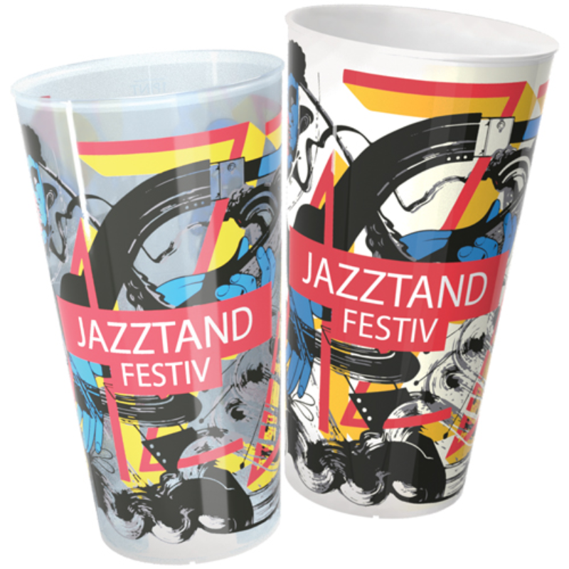 Festivalbeker | PP | 640 ml | Recyclebaar | Full colour & rondom bedrukking