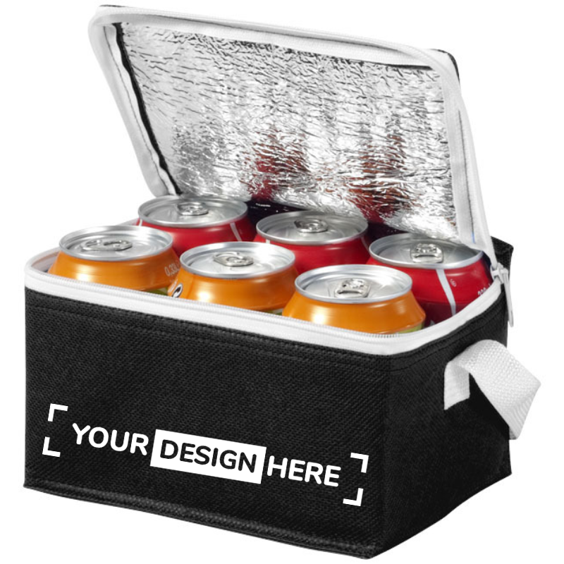 Borsa frigo compatta | Plastica PP | 20x13x16cm | Adatta a contenere fino a 6 lattine