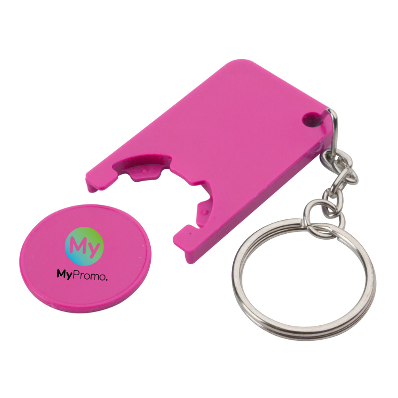 Schlüsselanhänger | Plastik | Einkaufswagen-Münze