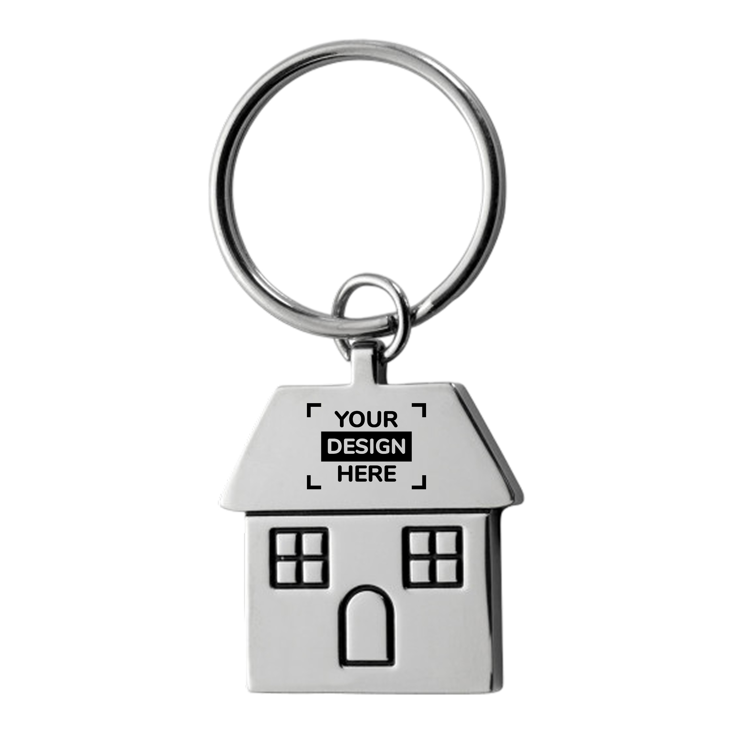 Portachiavi a forma di casa | Zinco | Con scatola regalo laminata