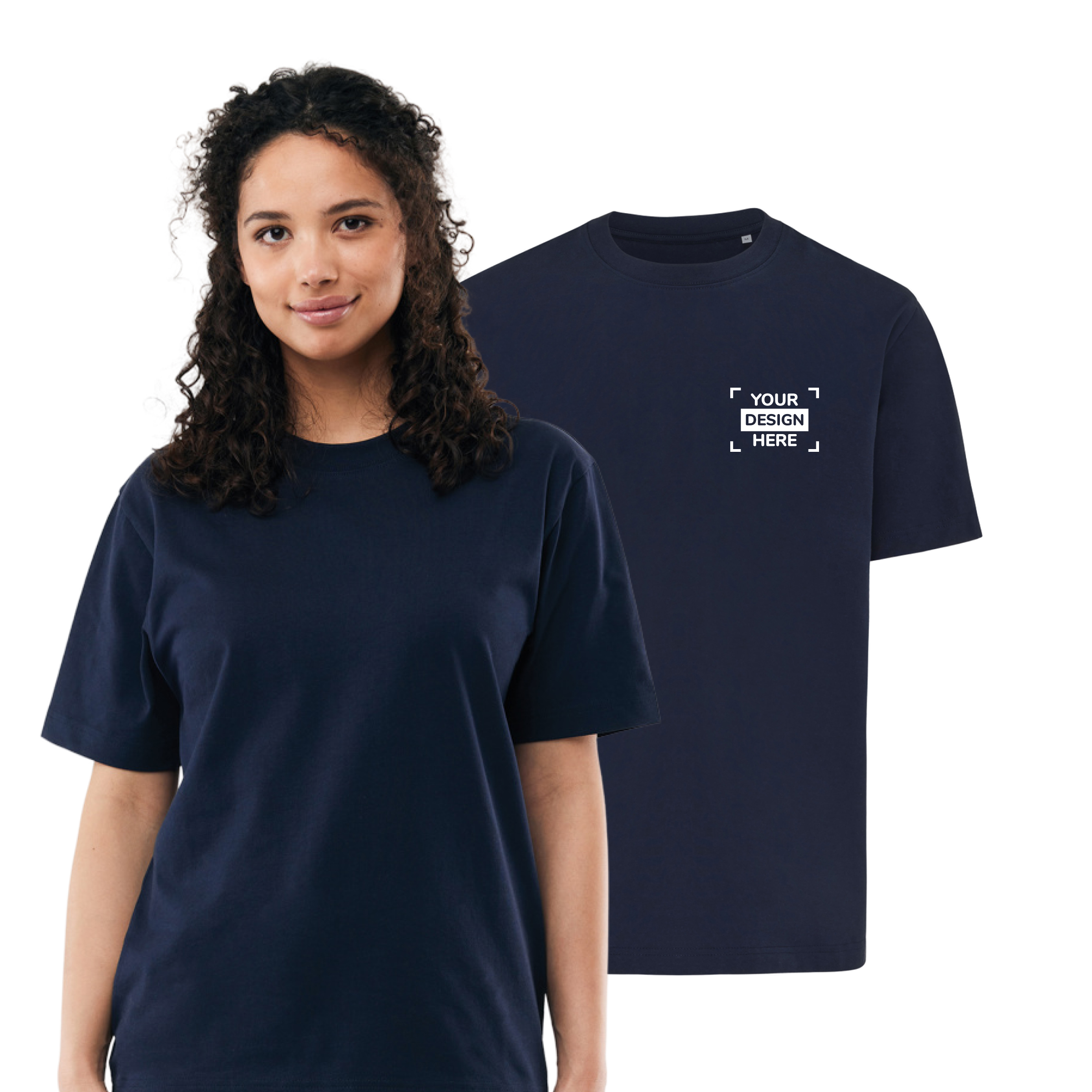 IQONIQ T-shirt | Cotton 50% recycled / 50% organic 220 g/m² | Crew neck | Sustainable