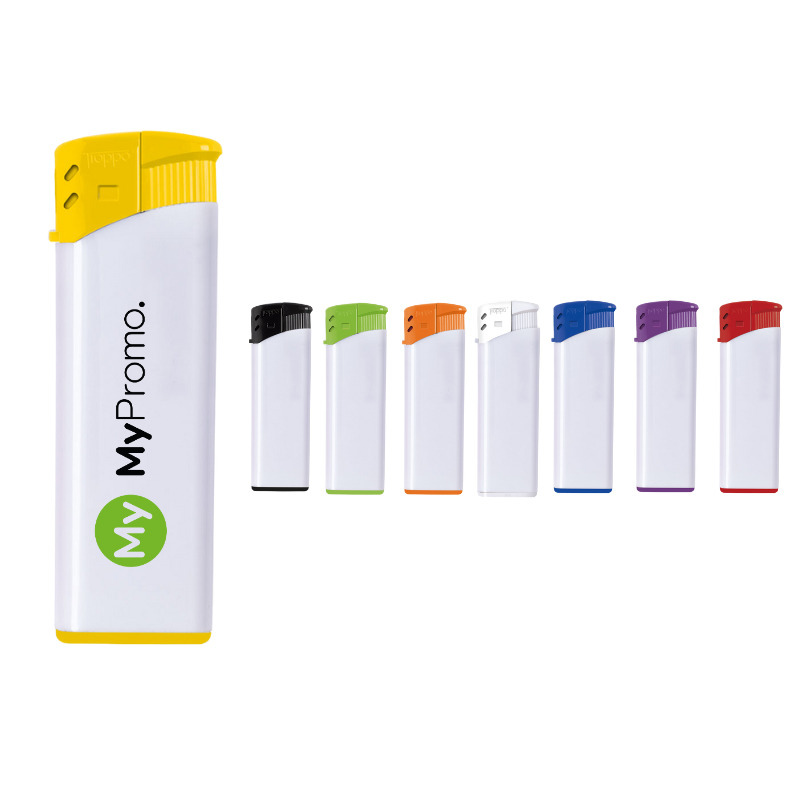 Aansteker | Gekleurde kap | Elektronisch | Vlamregelaar