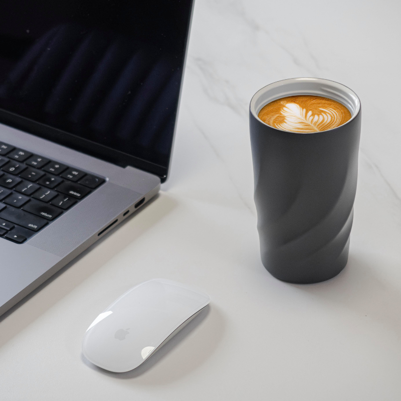 BrandCharger Thermobecher | Recycelter Edelstahl | Keramikbeschichtung | 400 ml | stahlgrau BrandCharger Thermobecher | Recycelter Edelstahl | Keramikbeschichtung | 400 ml | stahlgrau