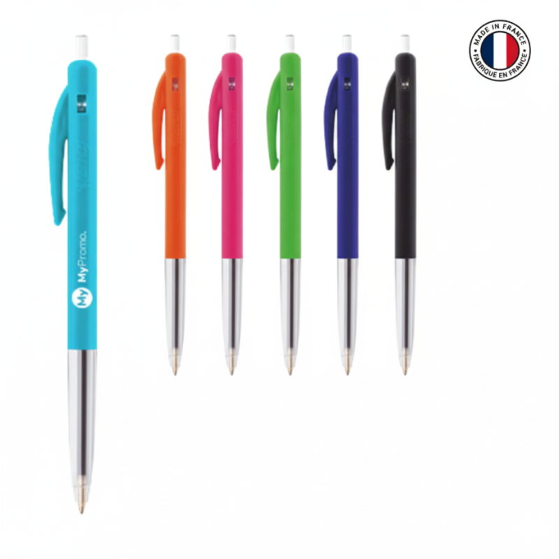 BIC M10 CLIC Kugelschreiber 3er Pack - Mittlere Spitze 1 Mm, Blaue Tinte, Mit Klick-Mechanismus