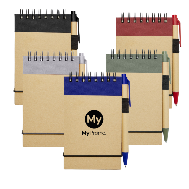 A7 Notizbuch | Recyclingpapier | 80 linierte Seiten | Stift enthalten