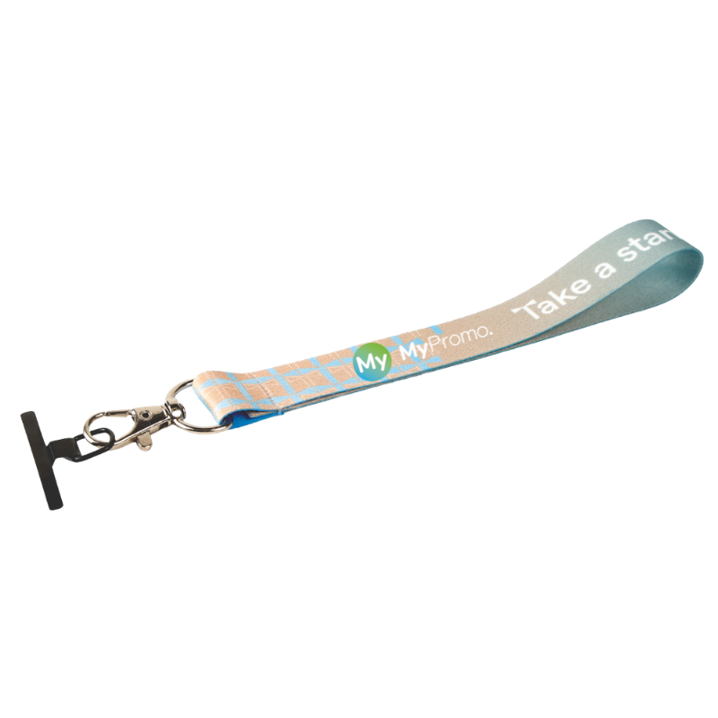 Handgelenk-Lanyard | rPET Polyester | 20 mm | Mit Handyhalterung