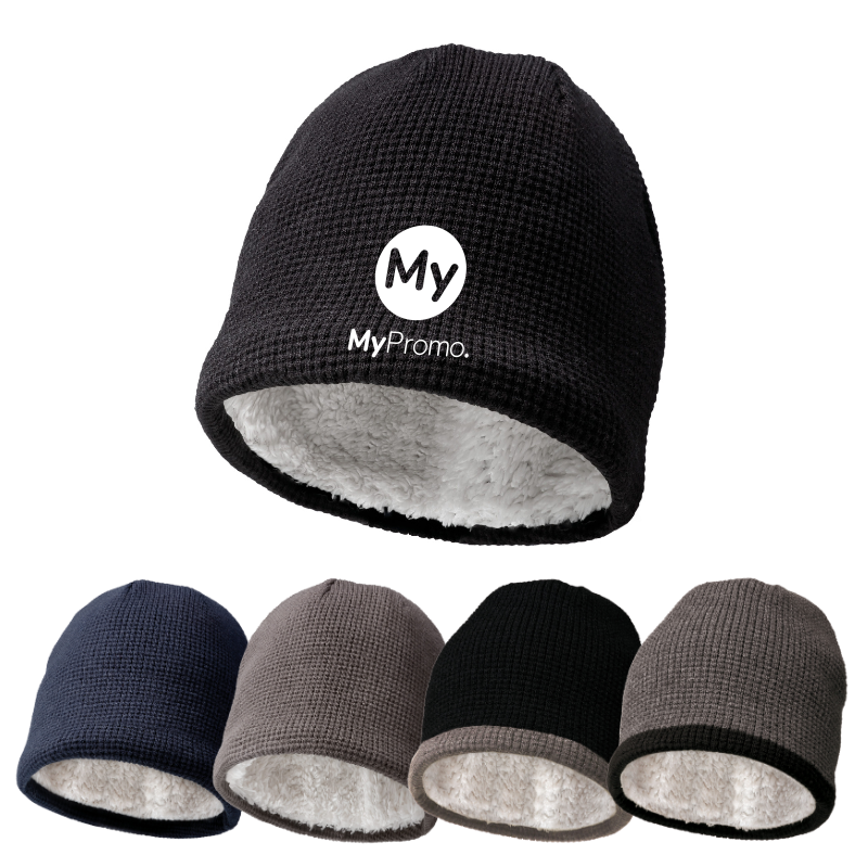 Knitted hat | Acrylic & teddy lining | One size fits all | Warm