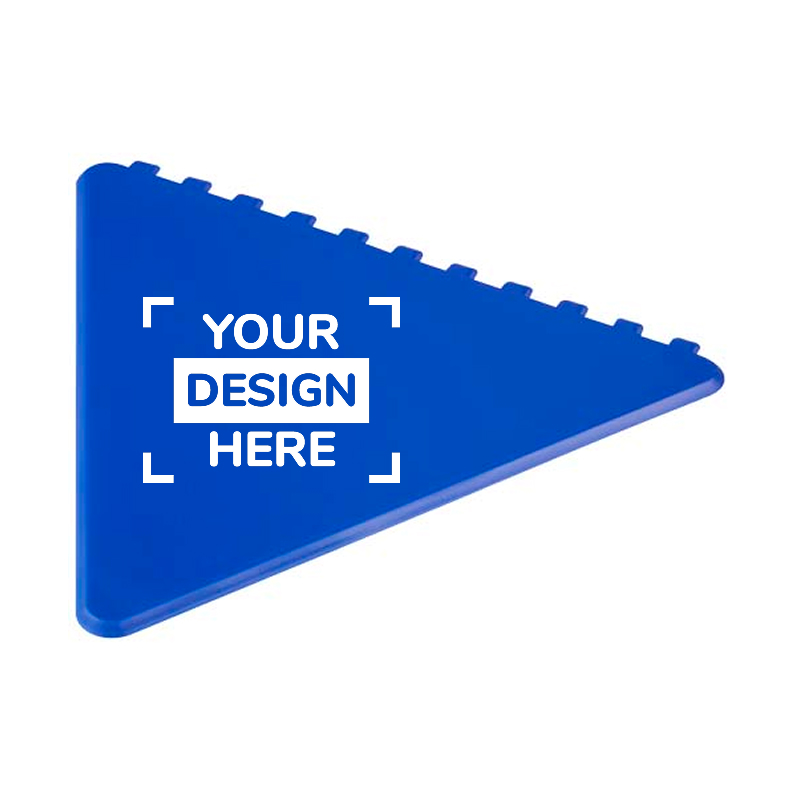 Ice scraper | Recycled plastic | Triangular | With a large decoration area | Made in the UK