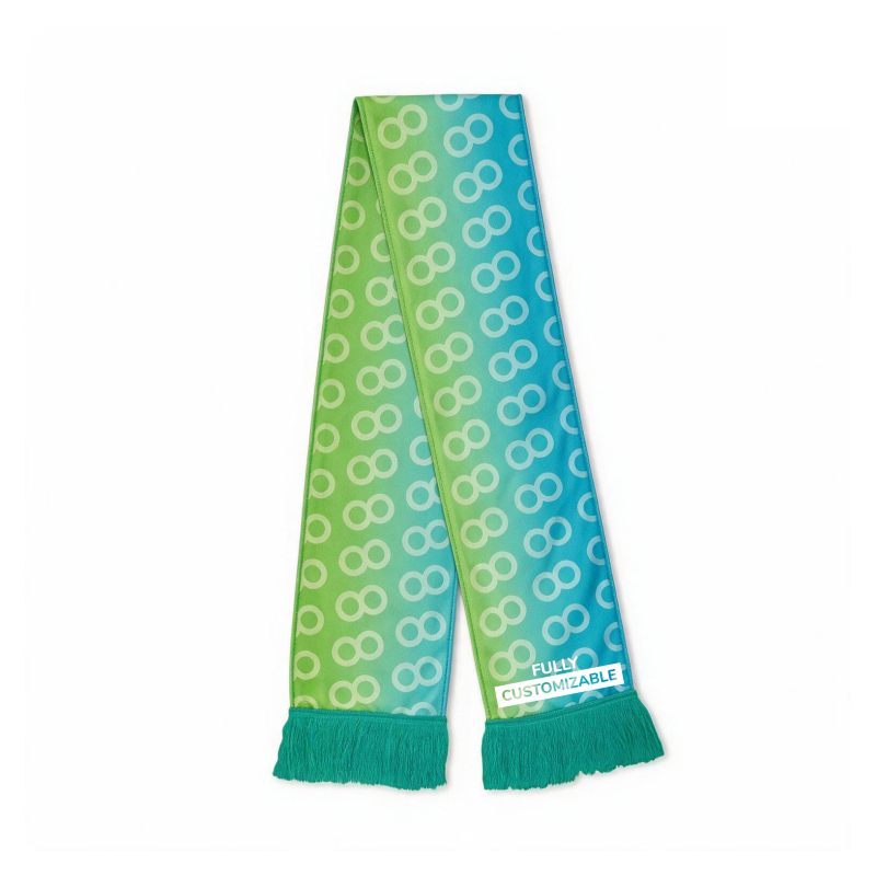 Écharpe double couche | Lycra | 18x147 cm | Impression en quadrichromie