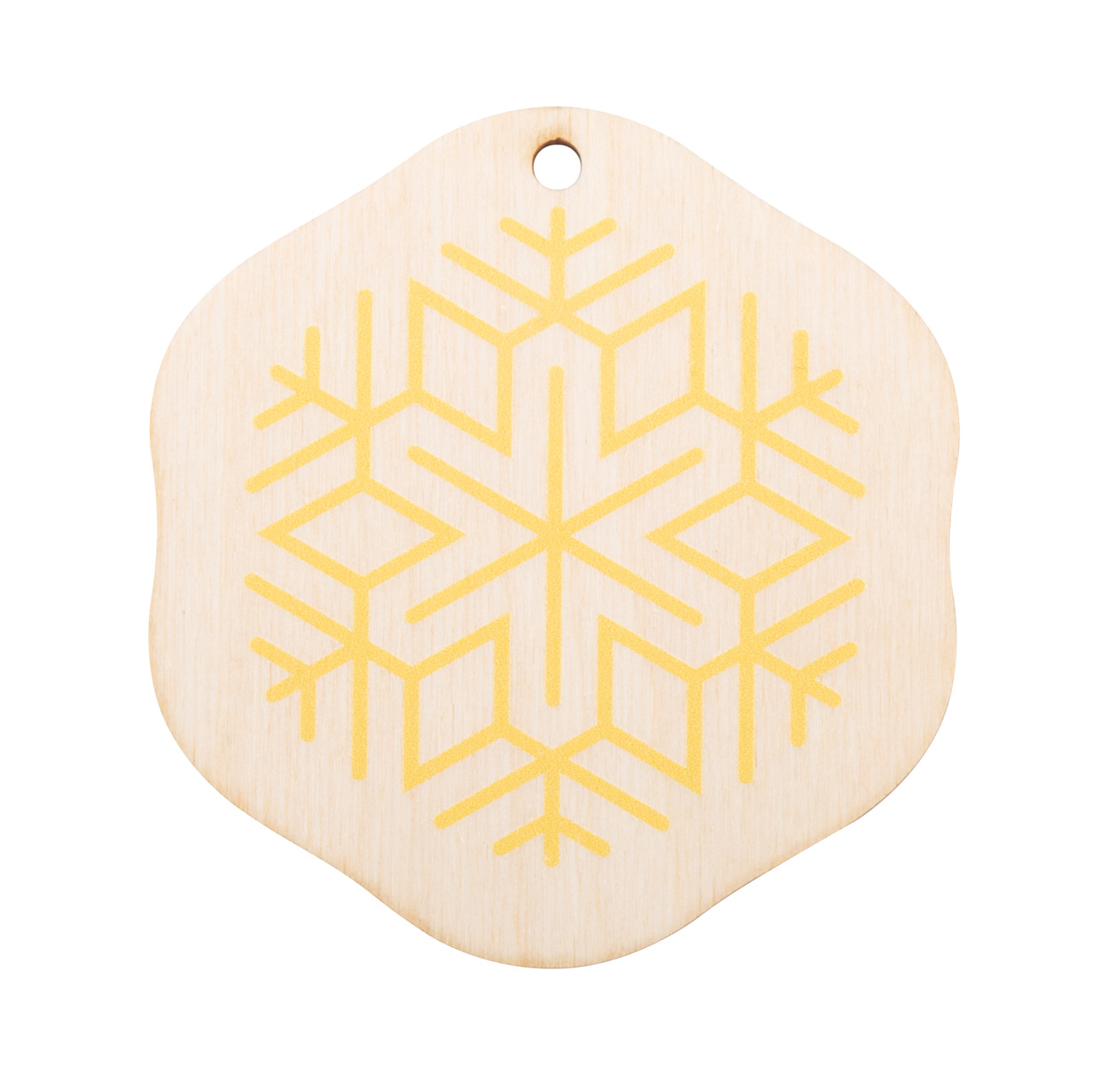 Individuelle Weihnachtsdekoration | Holz | Individuelle Form und Farbe | Gold