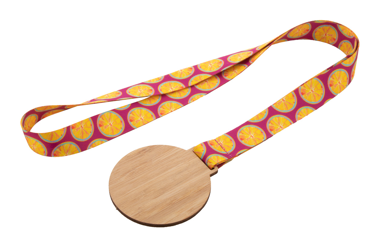 Medal | Bamboo & rPET | Sublimation printing | Festive occasion | Natural
