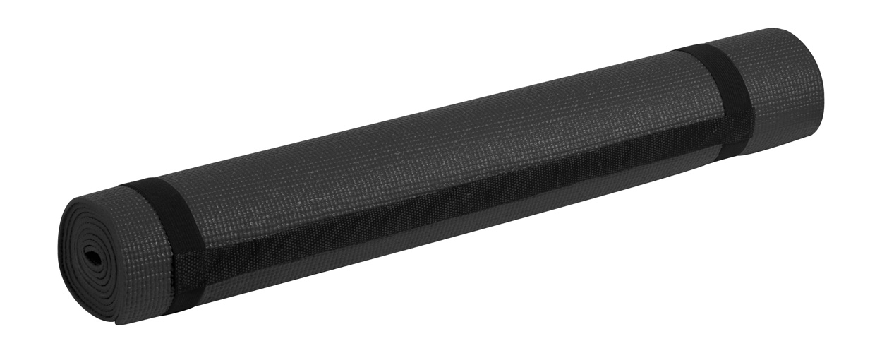 Esterilla de yoga | Espuma EVA | 600x1800x2mm | Con bolsa de transporte | Económica | Black
