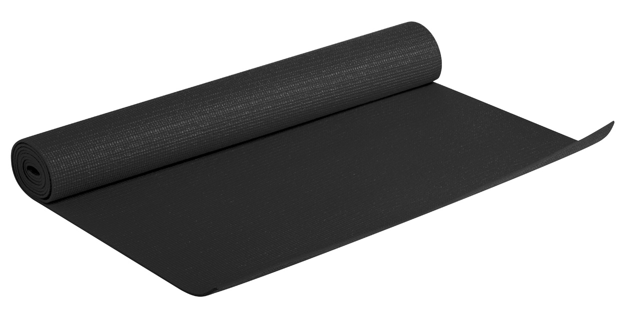 Esterilla de yoga | Espuma EVA | 600x1800x2mm | Con bolsa de transporte | Económica | Black