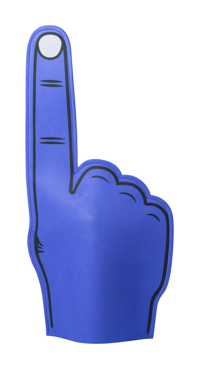Vrolijke vinger | EVA-schuim | Grote oppervlaktebedrukking | Blauw