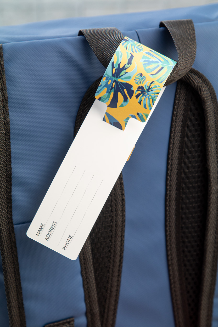 étiquette à bagage Luton | Blanc