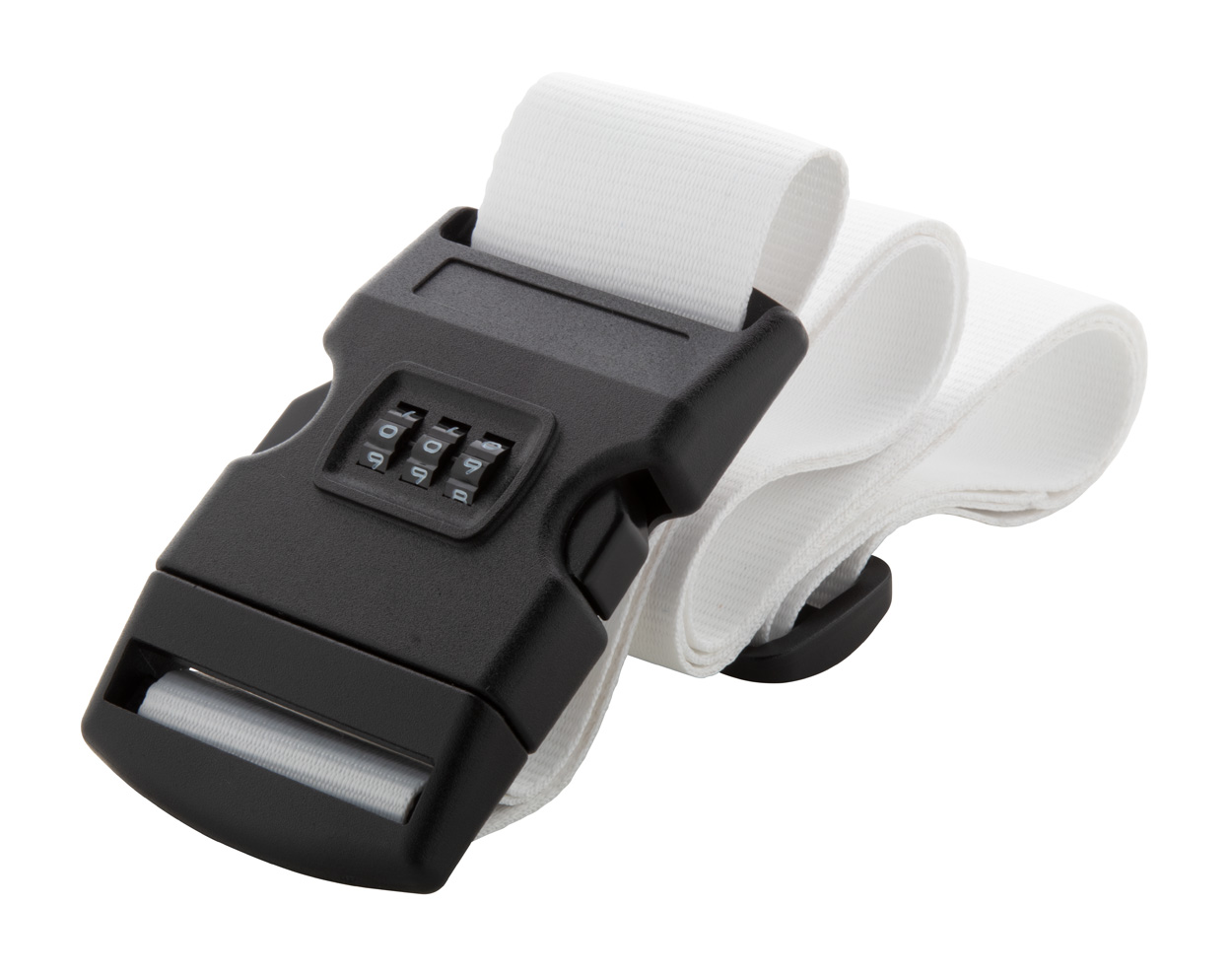 Custom bagage riem Terminal II Wit