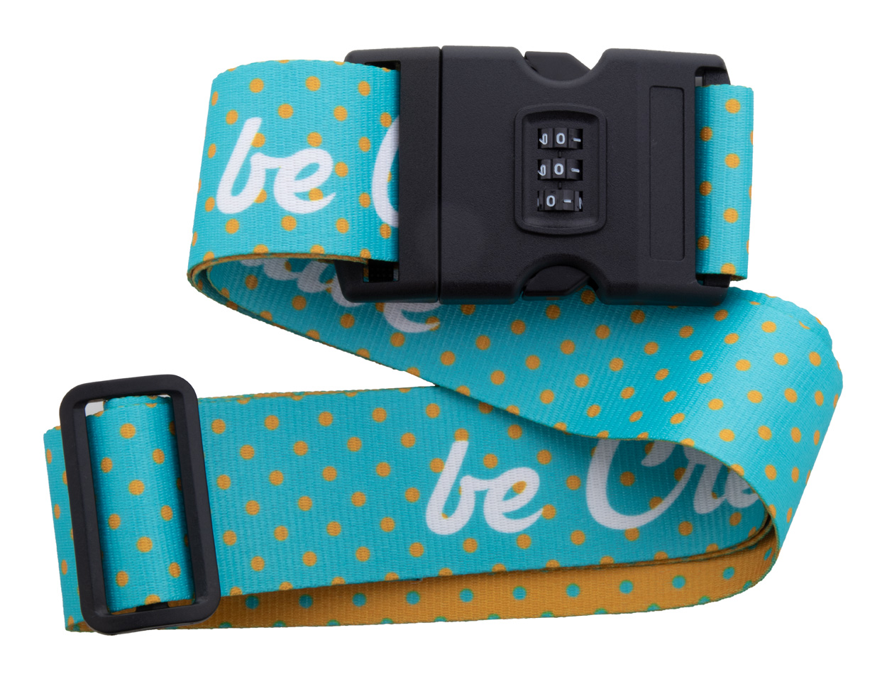 Custom bagage riem Terminal II Wit