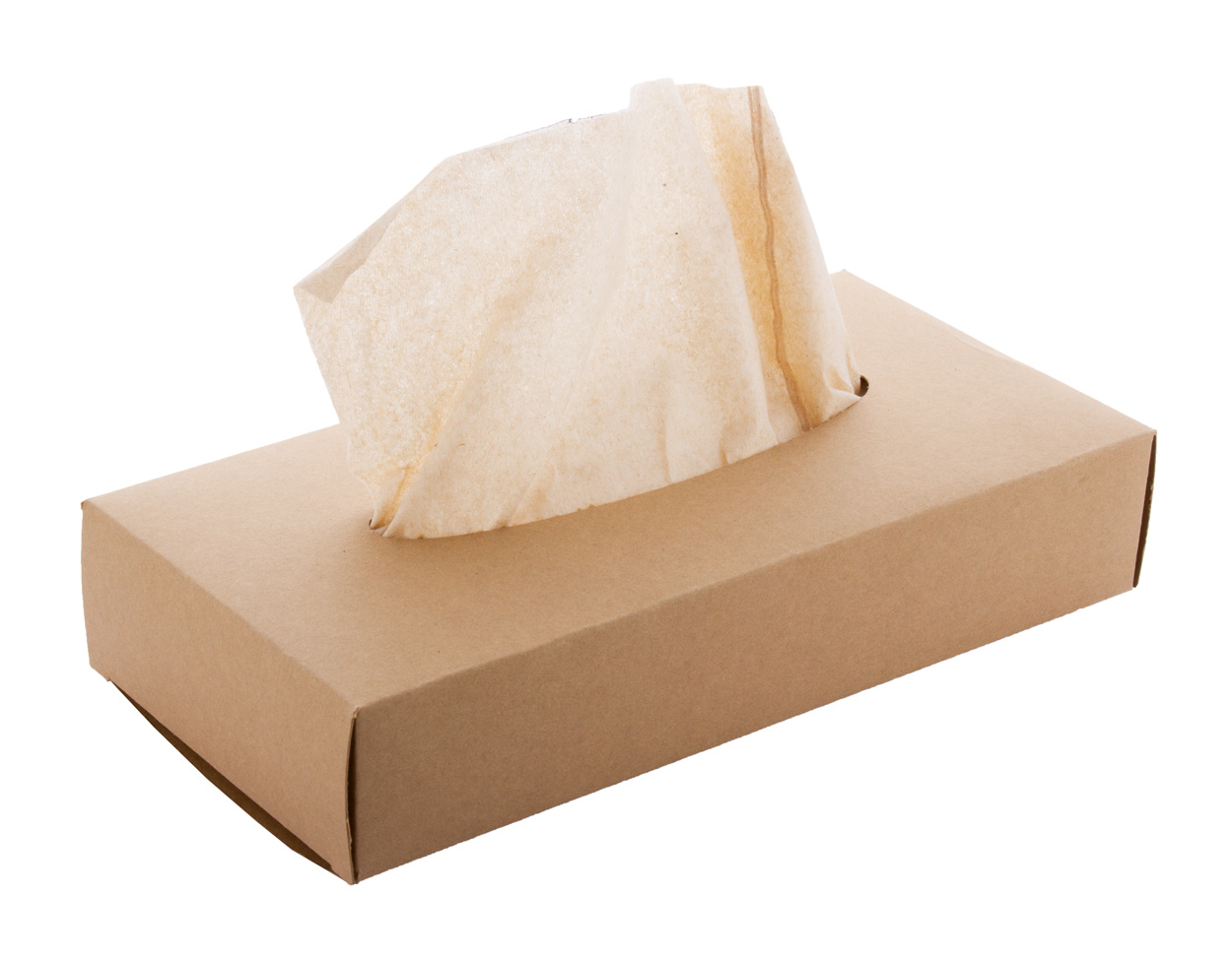 Papieren zakdoekjes | Gerecycled kraftpapier | 215×110×42 mm | Duurzaam | Gemaakt in Europa | Natuurlijk