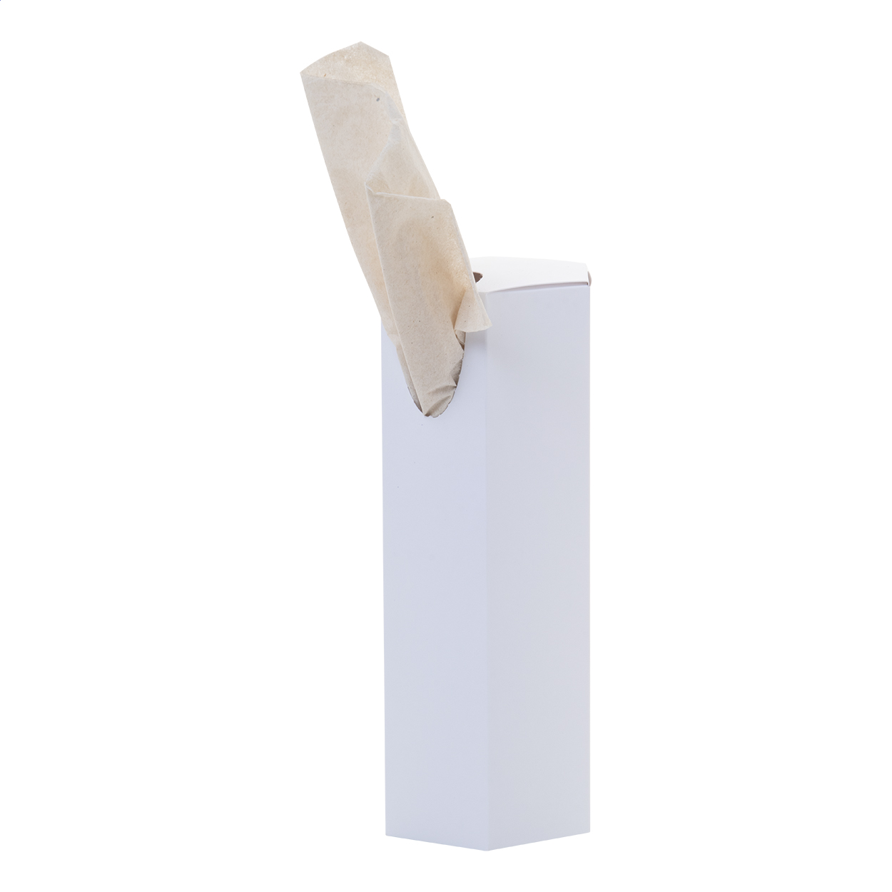 Tissue box | Recycled paper | 90×213×90 mm | Sustainable | White