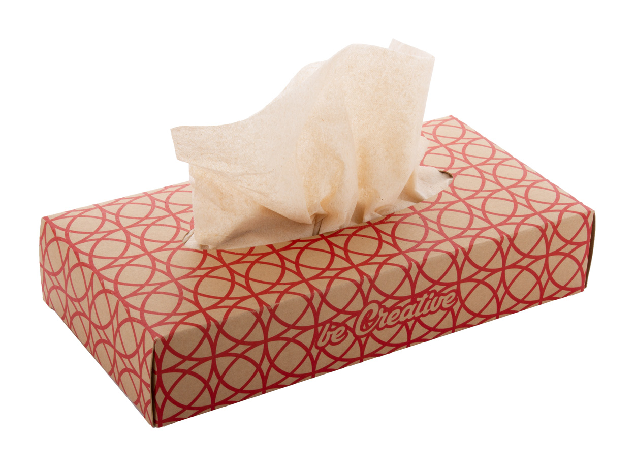 Papiertaschentücher | Recyceltes Kraftpapier | 215×110×42 mm | Nachhaltig | Hergestellt in Europa | Natur