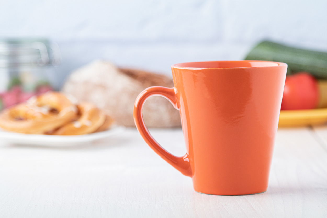 Mug Margot | 350 ml | Coloured ceramic mug | Orange Mug Margot | 350 ml | Coloured ceramic mug | Orange