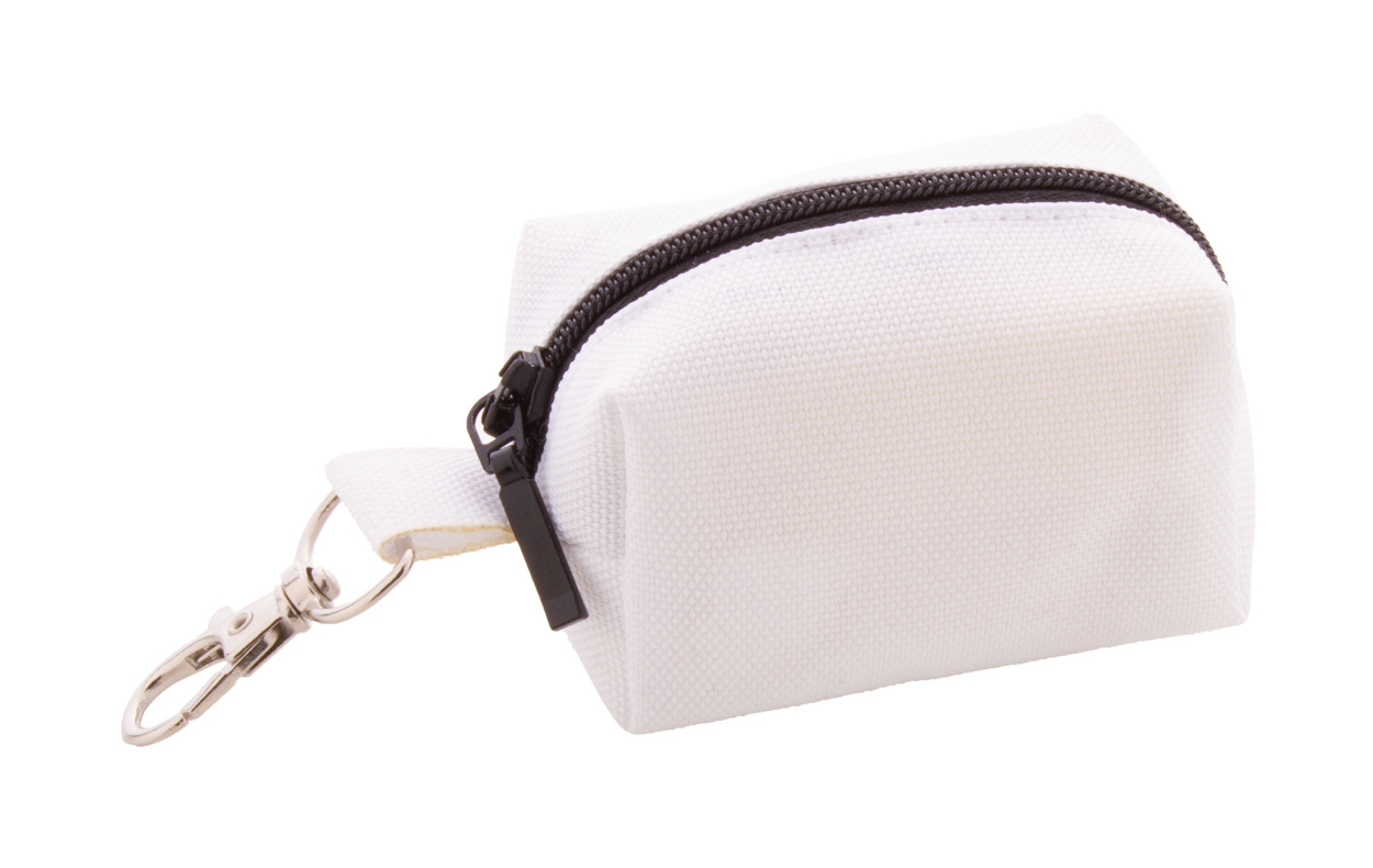 Hundekotbeutelspender | 600D rPET | Metallkarabiner | Schwarz;weiß Hundekotbeutelspender | 600D rPET | Metallkarabiner | Schwarz;weiß