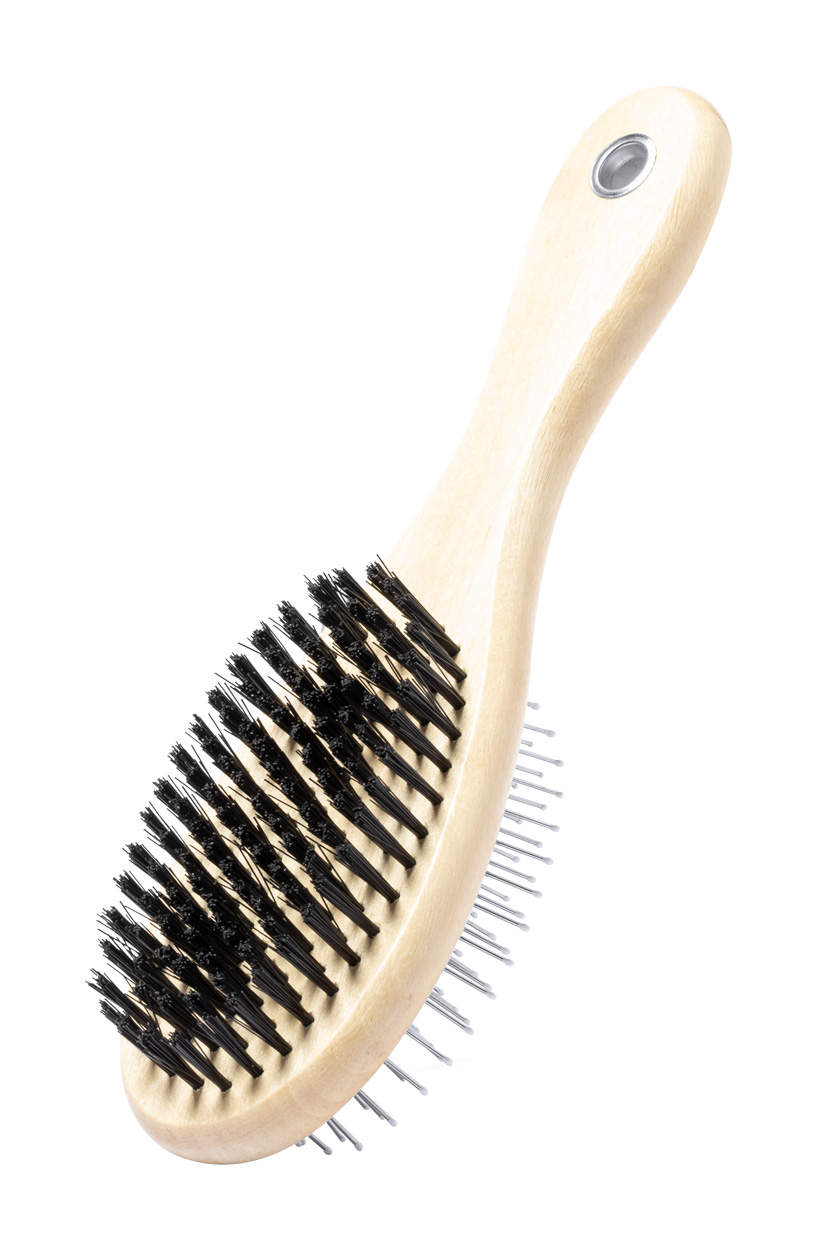 Brosse pour animal | Bois | 60×230×70mm | Double face | Naturelle Brosse pour animal | Bois | 60×230×70mm | Double face | Naturelle