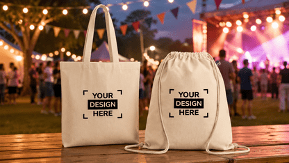 Bedrukte tote bags voor events en festivals