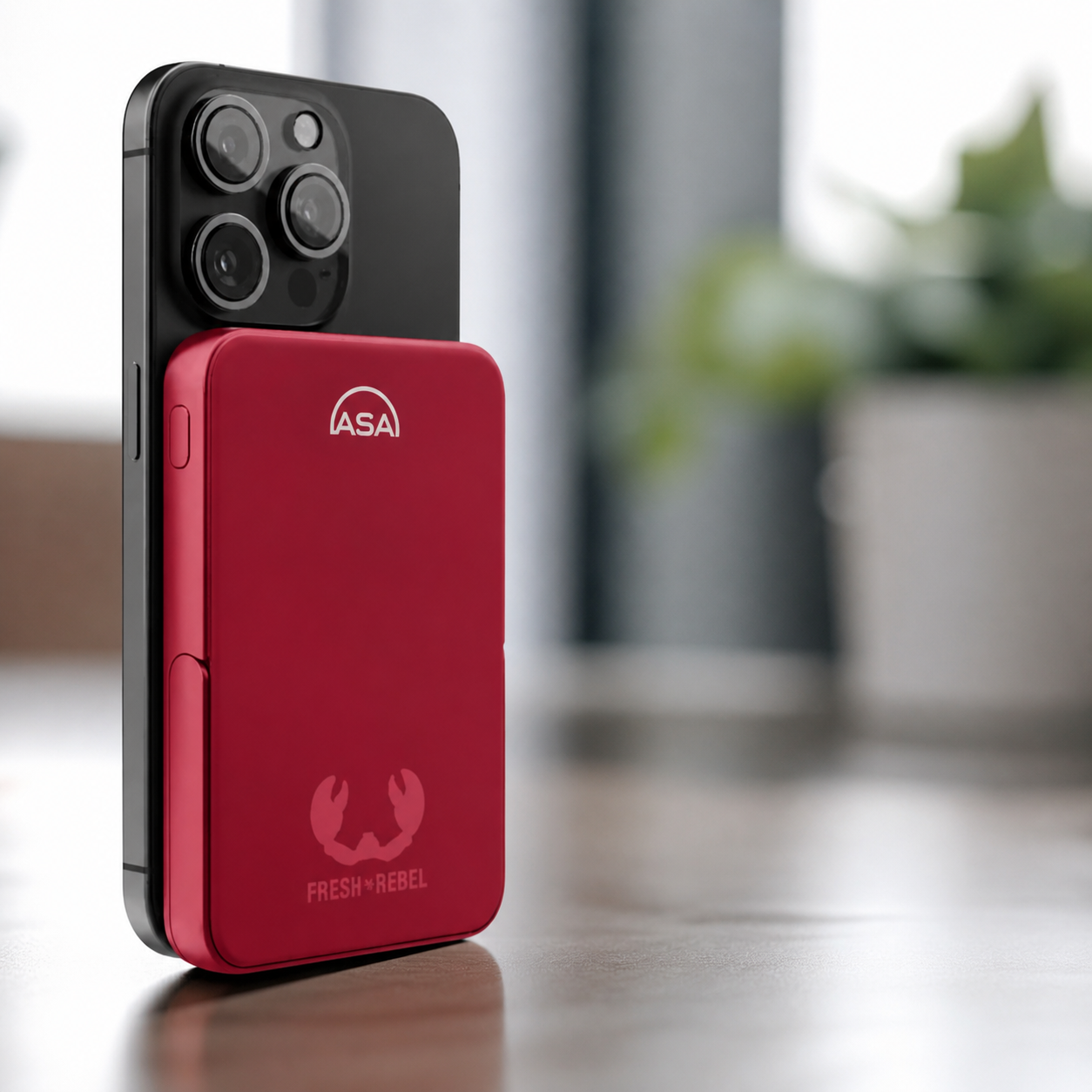 Bedrukte powerbanks voor ASA International